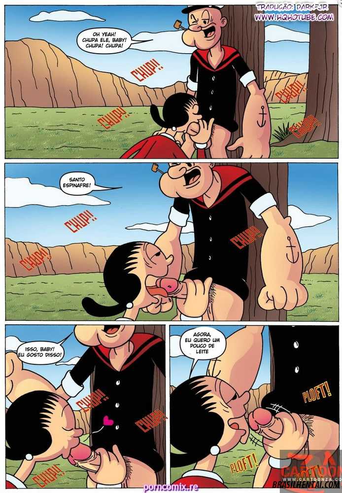 Popeye Socando a Rola na Olivia Palito – Quadrinhos Eróticos