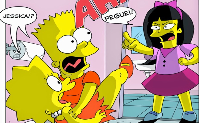Bart e Lisa Simpsons – Sexo na Escola – Quadrinhos Eróticos