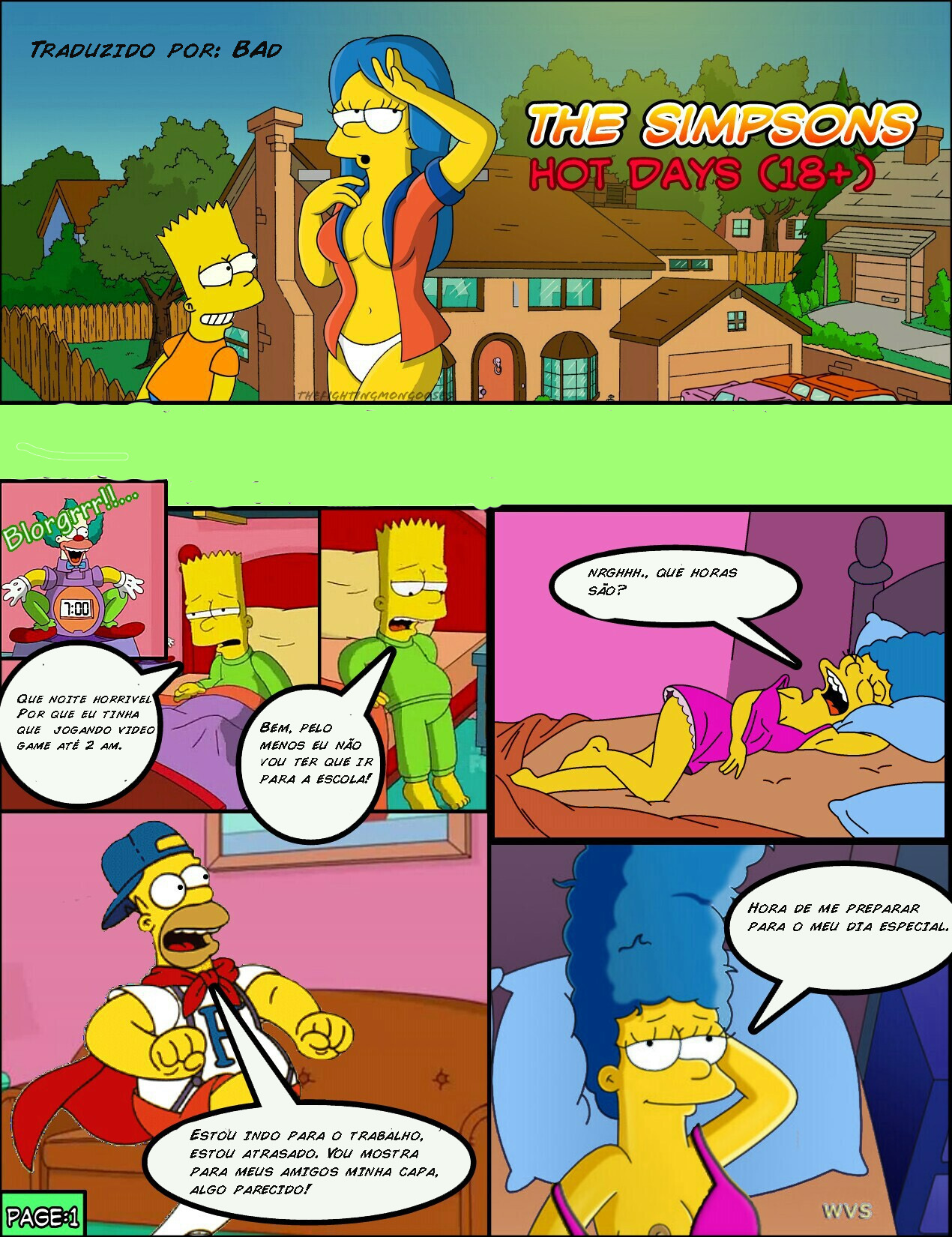 Os Simpsons – Hot days – Quadrinhos Eróticos